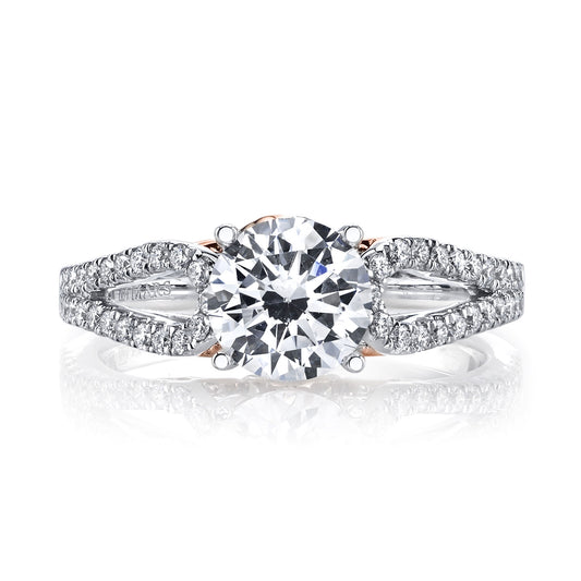 Ladies Round Engagement Ring 25993