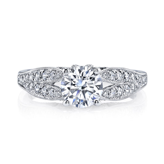 Ladies Round Engagement Ring 26003