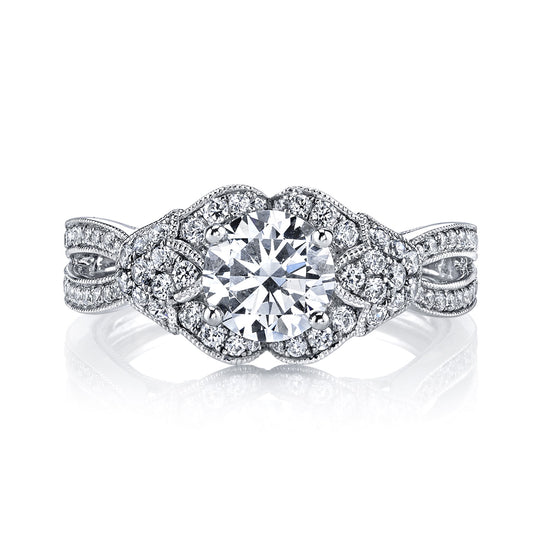 Ladies Round Engagement Ring 26022