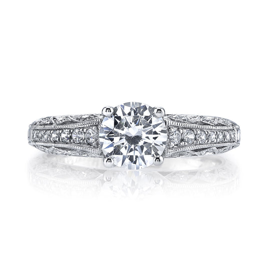 Ladies Round Engagement Ring 26031