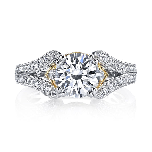 Ladies Round Engagement Ring 26040