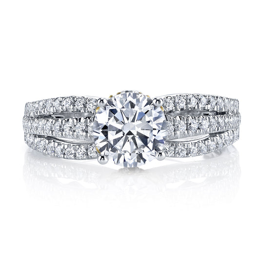 Ladies Round Engagement Ring 26041