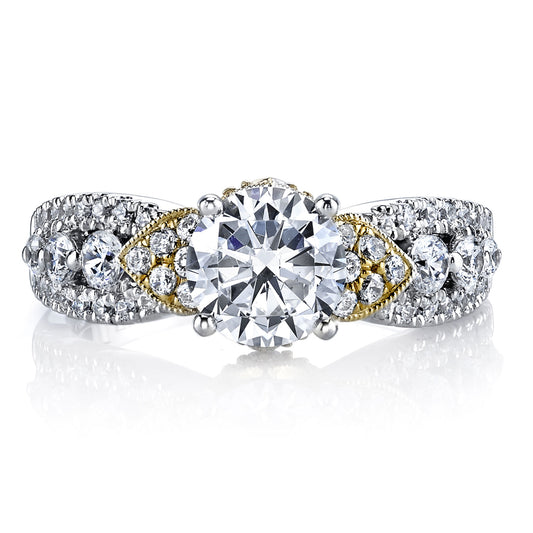 Ladies Round Engagement Ring 26042
