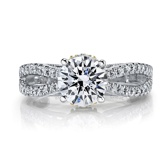Ladies Round Engagement Ring 26045