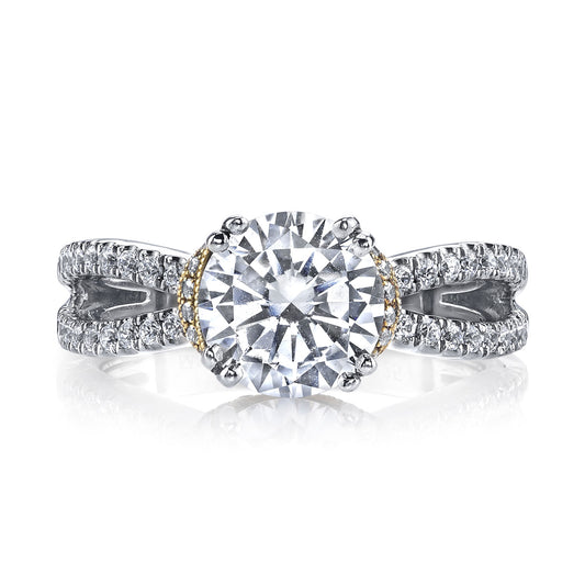 Ladies Round Engagement Ring 26053