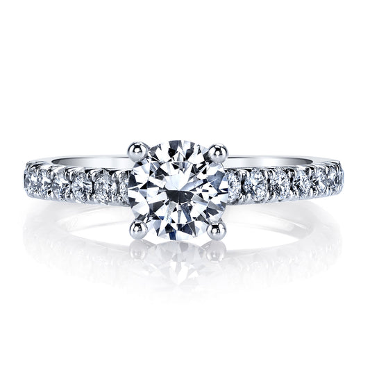 Ladies Round Engagement Ring 26054