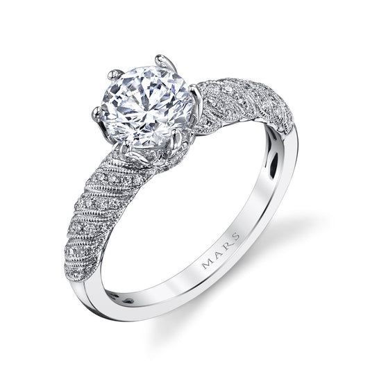 Ladies Cushion Engagement Ring 26062