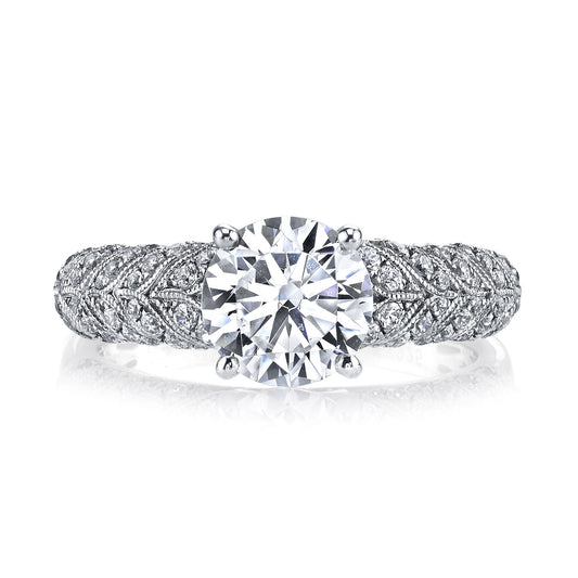 Ladies Round Engagement Ring 26064