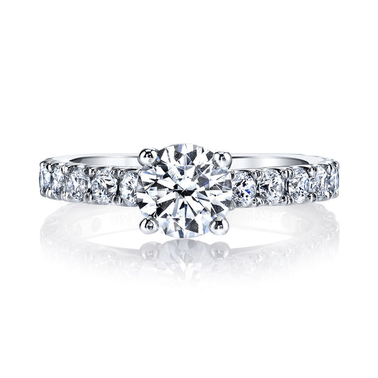 Ladies Round Engagement Ring 26094
