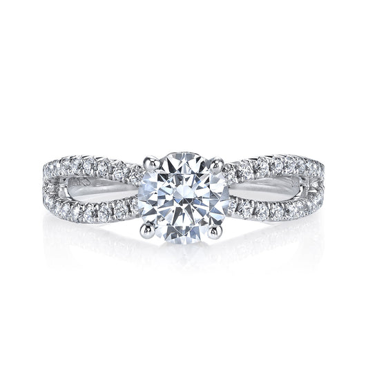 Ladies Round Engagement Ring 26097