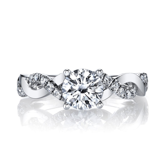 Ladies Round Engagement Ring 26101