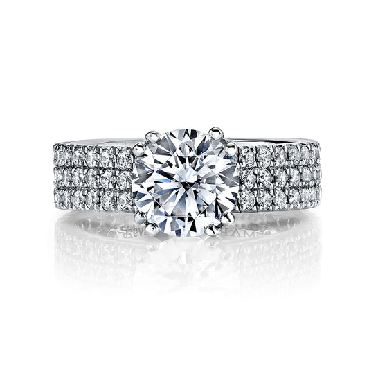 Ladies Round Engagement Ring 26161-R200