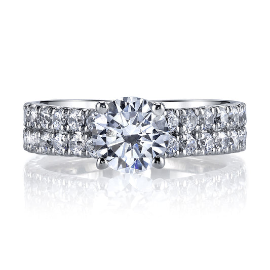 Ladies Round Engagement Ring 26163