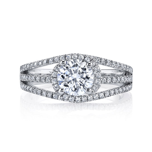 Ladies Round Engagement Ring 26204