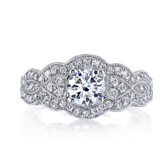 Ladies Round Engagement Ring 26206