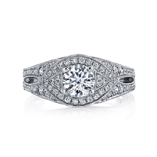 Ladies Round Engagement Ring 26208