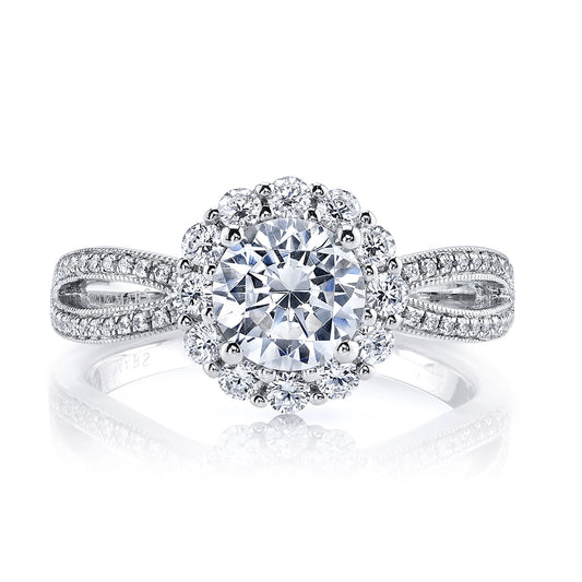 Ladies Round Engagement Ring 26219