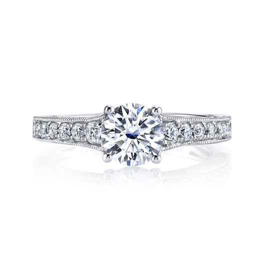 Ladies Round Engagement Ring 26239