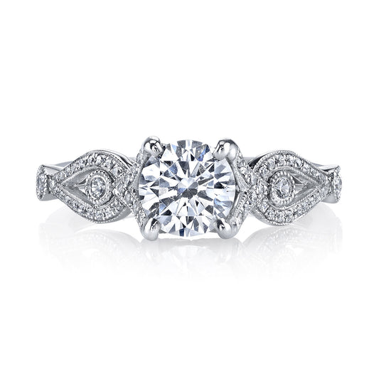 Ladies Round Engagement Ring 26249