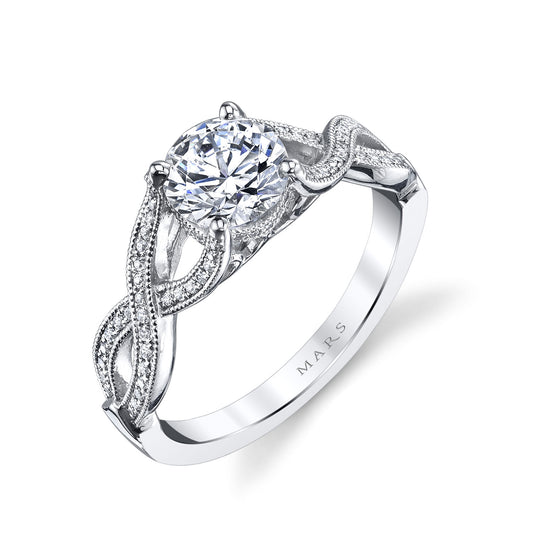 Ladies Round Wedding Band 26250