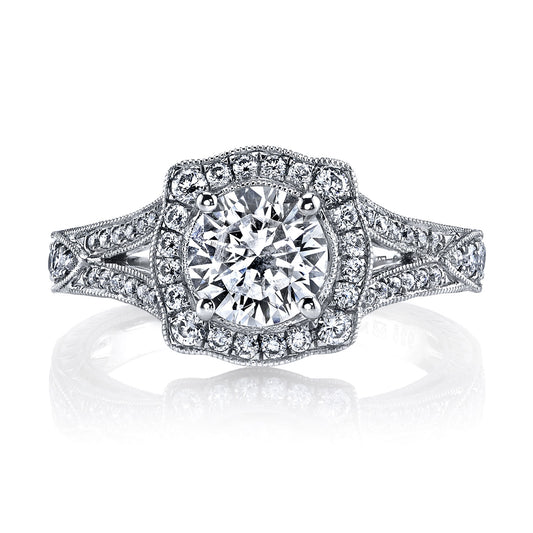 Ladies Round Engagement Ring 26255