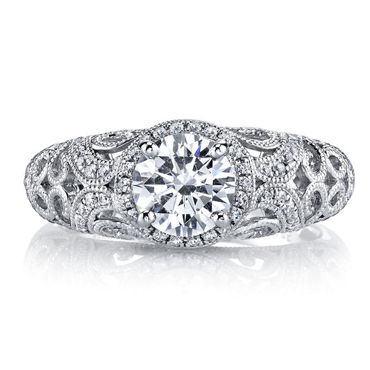 Ladies Round Engagement Ring 26258
