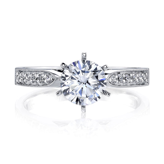Ladies Round Engagement Ring 26293