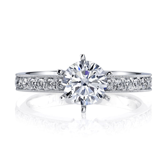Ladies Round Engagement Ring 26295