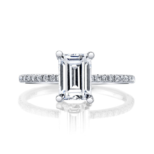 Ladies Emerald Engagement Ring 26297EM