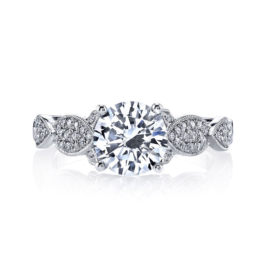 Ladies Round Engagement Ring 26441