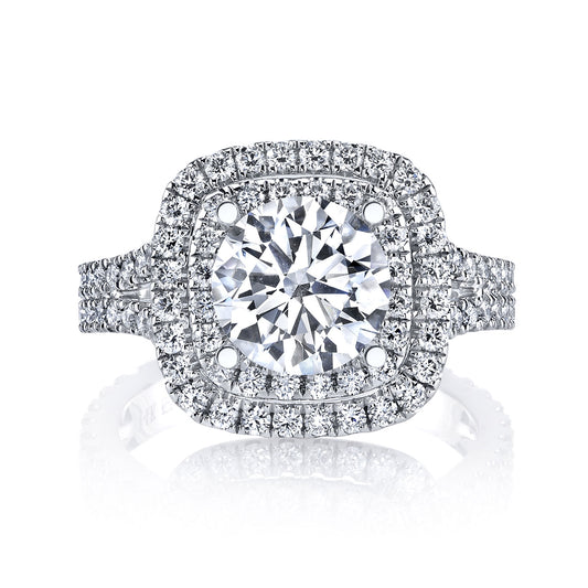 Ladies Round Engagement Ring 26492