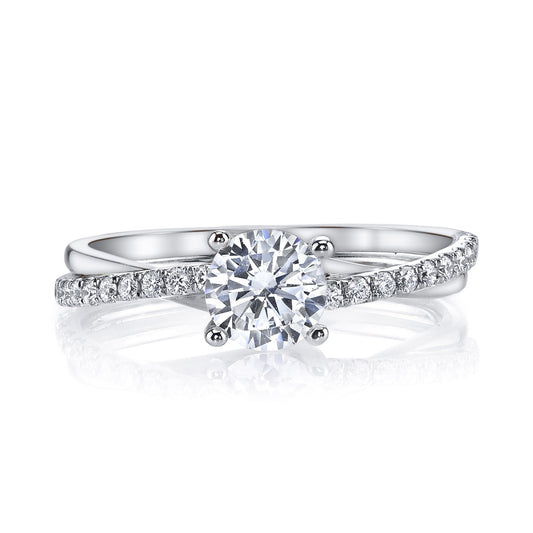 Ladies Round Engagement Ring 26509