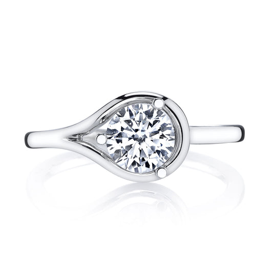 Ladies Round Engagement Ring 26519