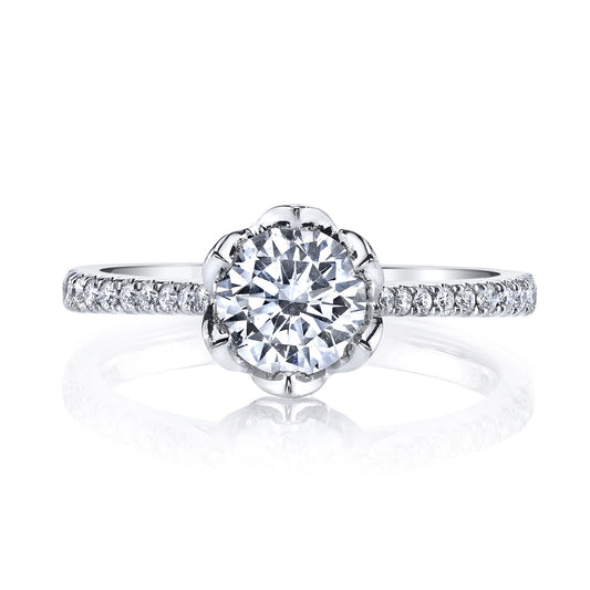 Ladies Round Engagement Ring 26530TT
