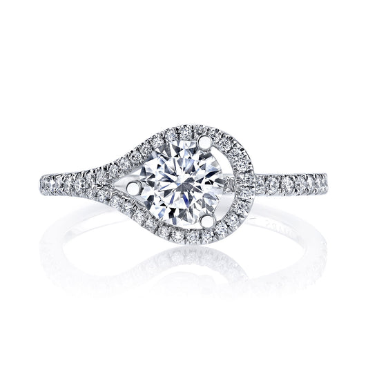 Ladies Round Engagement Ring 26531
