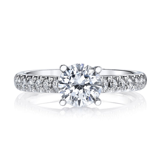 Ladies Round Engagement Ring 26652