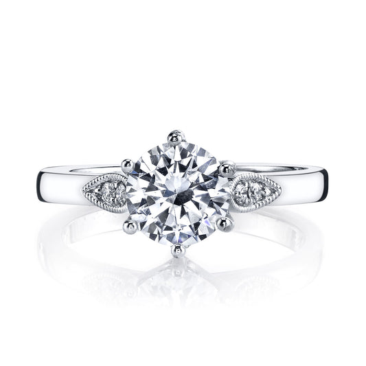 Ladies Round Engagement Ring 26697