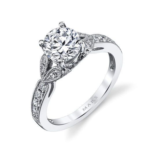 Ladies Round Engagement Ring 26700