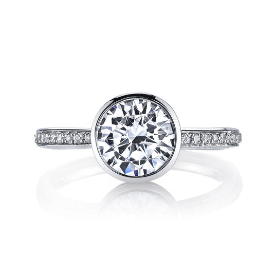 Ladies Round Engagement Ring 26702D