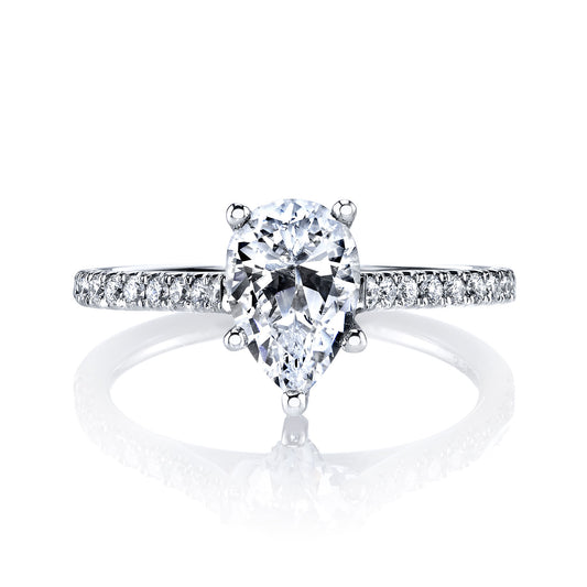 Ladies Pear Engagement Ring 27039PS