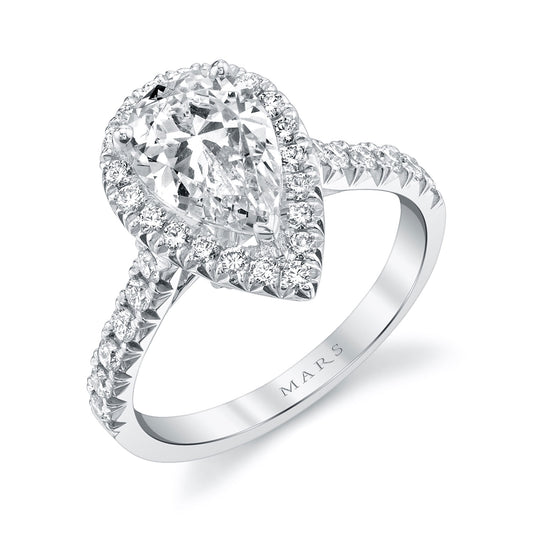 Ladies Pear Engagement Ring 27081