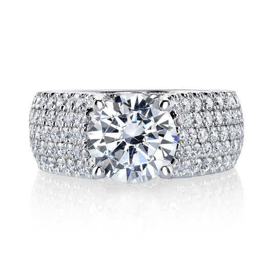 Ladies Round Engagement Ring 27100