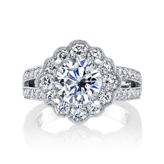Ladies Oval Engagement Ring 27122