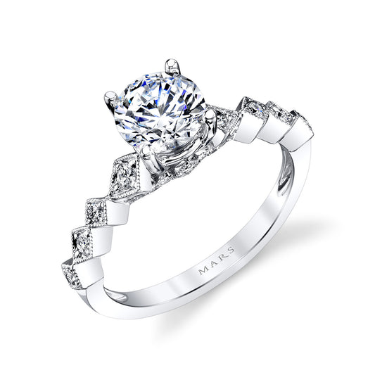 Ladies Round Wedding Band 27131