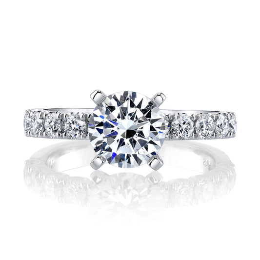 Ladies Round Engagement Ring 27137
