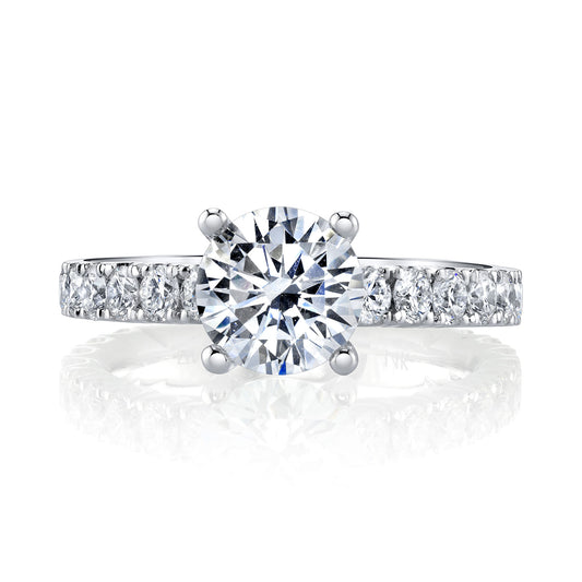 Ladies Round Engagement Ring 27148