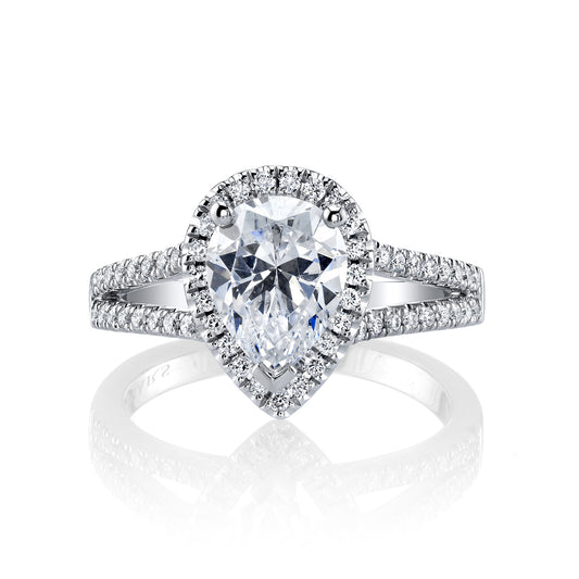 Ladies Pear Engagement Ring 27153