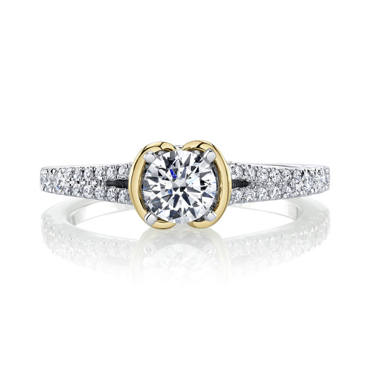 Ladies Round Engagement Ring 27170