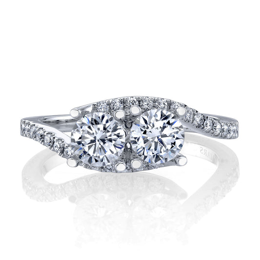 Ladies Round Engagement Ring 27176