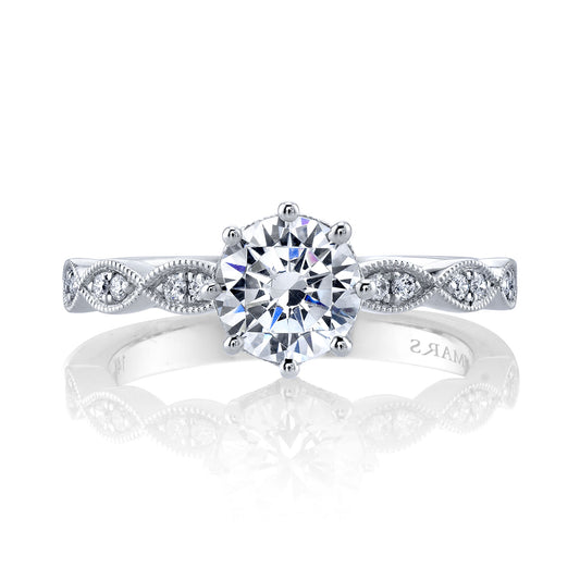 Ladies Round Engagement Ring 27186